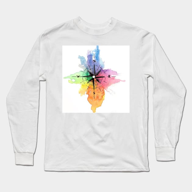 Geography Long Sleeve T-Shirt by TylerJamesArt